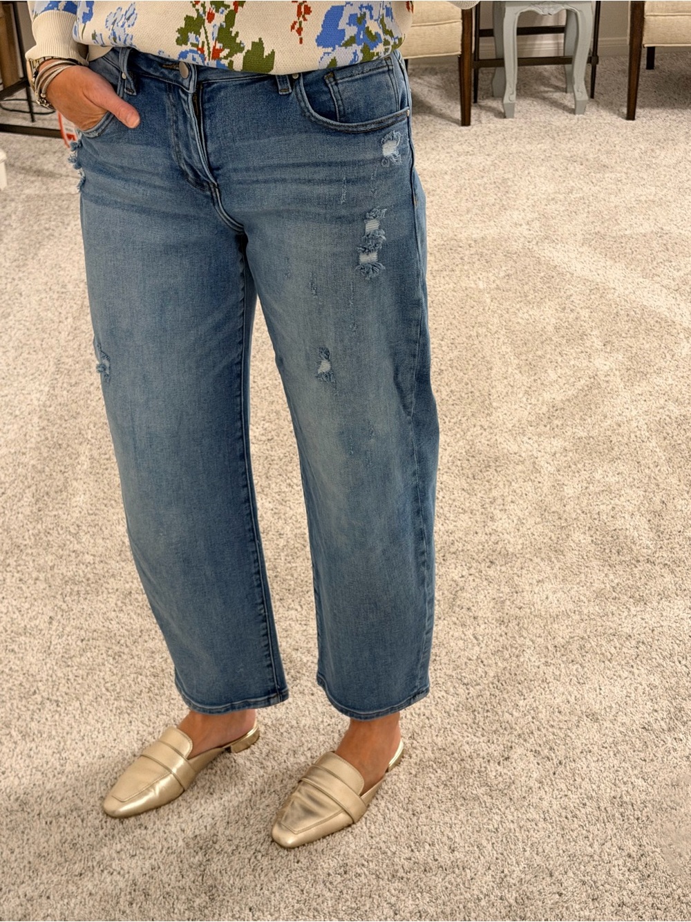 Risen barrel jeans - Size 5 (27)